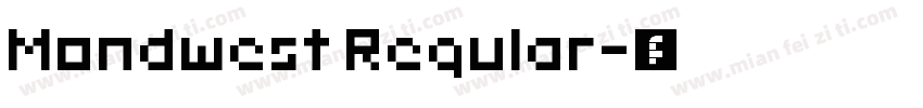 Mondwest Regular字体转换